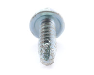4-24 x 1/4 Slotted Indented Hex Washer Thread Cutting Screw Type 25 Fully Threaded Zinc ANd