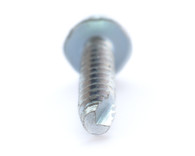 1/4-14 x 1 Unslotted Indented Hex Thread Cutting Screw Type 25 Fully Threaded Zinc