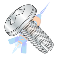 12-24 x 1/2 Phillips Pan Thread Cutting Screw Type 1 Fully Threaded Zinc