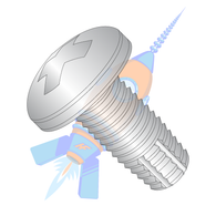 2-56 x 3/16 Phillips Pan Thread Cutting Screw Type F Fully Threaded 18-8 Stainless Steel