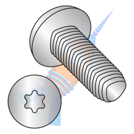 M2.5-0.45 x 4 Din7500 CE 6Lobe Pan Thread Roll Screw Full Thd 18 8 StainlessSteel PassivateWax