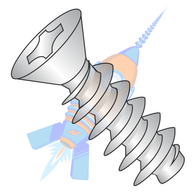 M2.5-1.12 x 10 Metric Phillips Flat Head PT Alternative 30 Degree Full Thread A2 StainlessSteel