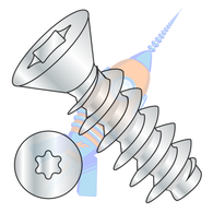 M2.5-1.12 x 7 Metric 6 Lobe Flat Head PT Alternative Fully Threaded Zinc &