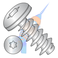 M3-1.34 x 10 Metric 6 Lobe Pan Head PT Alternative 30 Degree Full Threaded A2 Stainless Steel