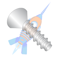 10-14 x 1-1/4 Phillips Flat PLastite Alternative 48-2 Fully Threaded 18-8 S/S Passivated & Wax