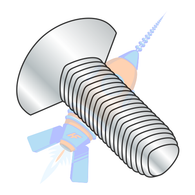 10-32 x 1/2 Phillips Flat 100º Taptite Alternative Thread Roll Screw Full Thrd Zinc Wax