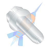 1/2-13 x 3 Slot Ind Hex Wash Taptite Alternative Thread Roll Screw Fully Thrd Zinc Wax