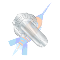 1/4-20 x 1-3/4 Unslot Ind Hex Wash Serrated Taptite Alternative Screw Full Thread Zinc Wax