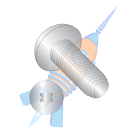 6-32 x 1/4 6 Lobe Pan Torx Taptite Alternative Thread Roll Sc Fully Thrd 410 S/S Pass &Wax