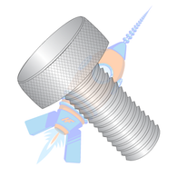 10-32 x 5/8 Knurled Thumb Screw Full Thread 18-8 Stainless Steel