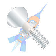 1/2-13 x 1 Thumb Screw with Shoulder Full Thread Zinc