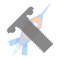 5/16-18 x 1-1/4 Weld Screw with Nibs Under The Head Fully Threaded Plain