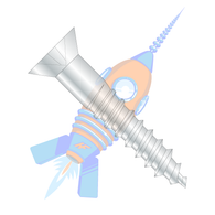 10-13 x 2 Phillips Flat Full Body 2/3 Thread Wood Screw Zinc