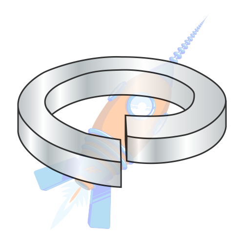 Qty 50 Stainless Steel SS High Collar Lock Washer 1//4