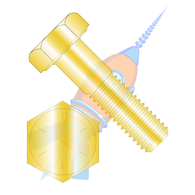 3/4-16 x 1 Fine Thread Hex Cap Screw Grade 8 Zinc Yellow