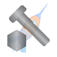 3/8-16 x 1/2 Hex Cap Screw Grade 2 Non A307 Black Oxide