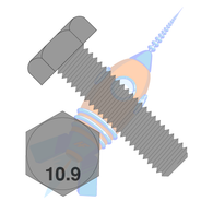 M20 x 40 Din 933 10.9 Metric Fully Threaded Cap Screw Plain