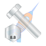 M10 x 10 Din 933 8 Point 8 Metric Fully Threaded Cap Screw Zinc