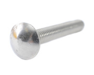 1/4-20 x 1-1/2 Ribbed Neck Carriage Bolt Fully Threaded Zinc