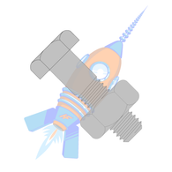 1-1/4-7 x 6 Square Machine Bolt Plain