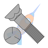 3/8-16 x 1-1/2 Grade 5 Plow Bolt with Number 3 Head