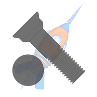 5/8-11 x 3 Grade 8 Plow Bolt with Number 3 Head Plain