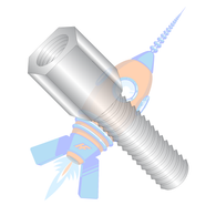 4-40 x 1/2-3/16 Hex Jackscrew Male 300 Series Stainless Steel