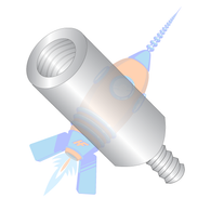 6-32 x 1-1/8 One Quarter Round Male Female Standoff Aluminum