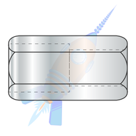 1/2-13 x 1-1/4 Reduced Hex Rod Coupling Nut 3/8-16-5/8 Across Flats Zinc