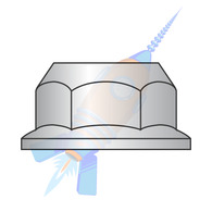 M5-0.8 Din 6923 Metric Hex Flange Nut Non Serrated 18-8 Stainless Steel