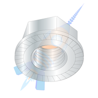 9/16-18 Serrated Flange Hex Lock Nuts Case Hardened HR15N 78/90 Zinc