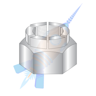 10-24 Flex Type Hex Lock Nut Full Height Light Cadmium
