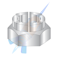 6-32 Flex Type Hex Lock Nut Thin Height Light 18-8 Stainless Steel