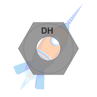 1/2-13 Heavy Hex Structural Nuts A 563 D H Plain USA