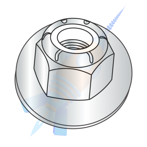 Metric Nylon Insert Lock Nuts A2 Stainless Steel M8-1.25 QTY 100