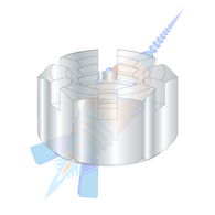 7/16-14 Slotted Hex Nut Zinc