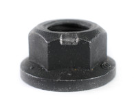 1/4-20 Stover Equivalent Lock Nut Automation Style with Flange Grade G Black Phosphate