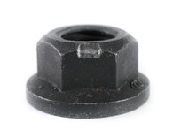 3/8-24 Stover Equivalent Lock Nut Automation Style with Flange Grade G Black Phosphate