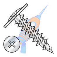 8 x 1/2 Phillips Modified Truss Head Fine Thread Drywall Screw Fully Threaded Zinc