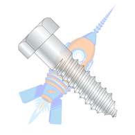 1/2 x 1-1/2 Hex Lag Screw Zinc Gimlet Point