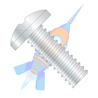 6-32 x 7/16 Phillips Binding Undercut Machine Screw Fully Threaded Zinc