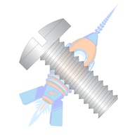 2-56 x 3/16 Slotted Binding Undercut Machine Screw Fully Threaded 18-8 Stainless Steel