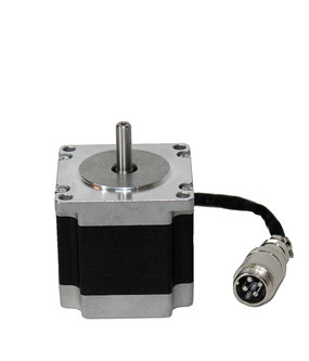 This is one of the most popular Nema 23 stepper motor, it with step angle 1.8deg and size 57x57x56mm. It has 4 wires, each phase draws 2.8A, with holding torque 1.26Nm (178.4oz.in).