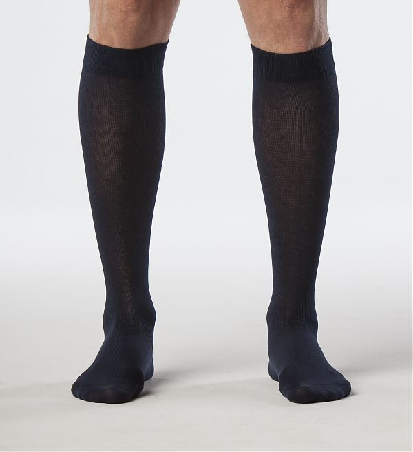 Sigvaris 222 Sea Island Cotton - Knee High for Men 20-30mmHg - Select Socks  Inc.