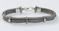 925 STERLING SILVER ROPE CHAIN BRACELET CUFF JEWELRY JEWELLERY GIFT