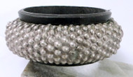 ethnic tribal old silver bangle bracelet cuff