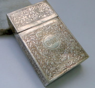 solid silver cigarette case
