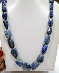 842 cts Lapis gemstones strand necklace