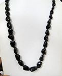 717 ct Garnet gemstones individually tied long necklace
