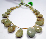 300 ct Aquamarine gemstone drops strand necklace